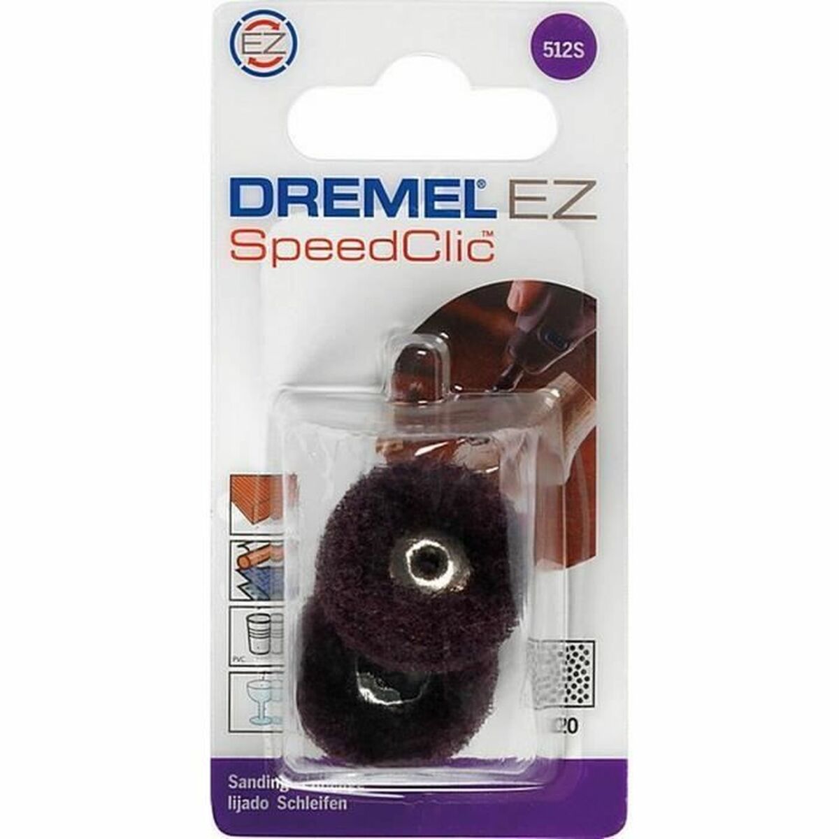Hiomalevy Dremel 512S Ø 25 mm (2 osaa)
